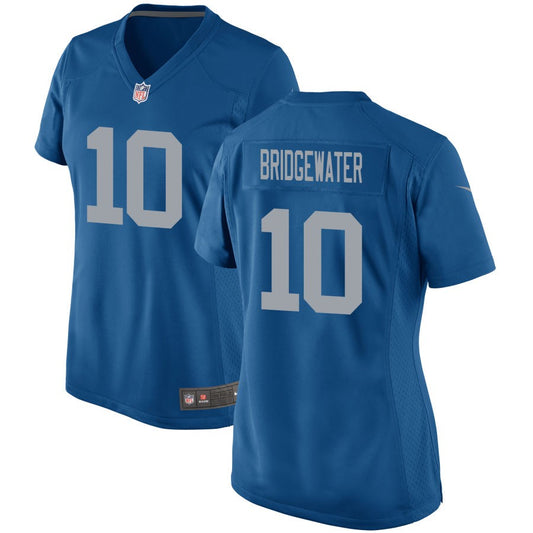 Teddy Bridgewater Detroit Lions Nike Women's Throwback Game Jersey - Blue