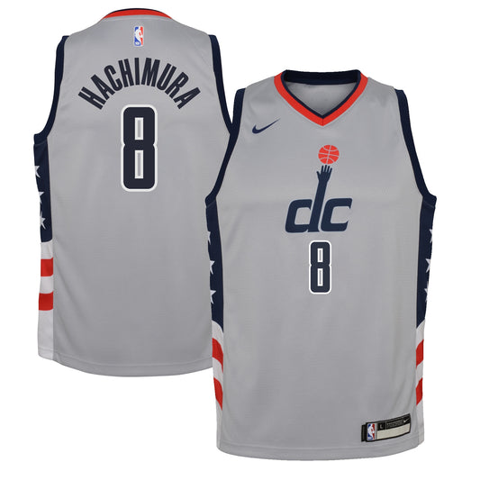 Rui Hachimura Washington Wizards Nike Youth 2020/21 Swingman Jersey Gray - City Edition