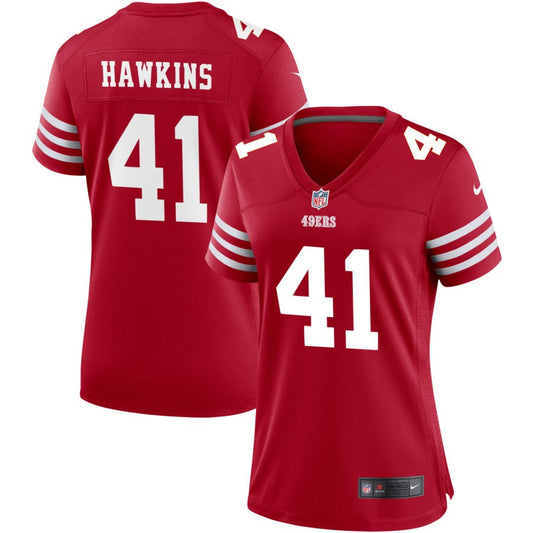 Tayler Hawkins San Francisco 49ers Nike Women's Game Jersey - Scarlet