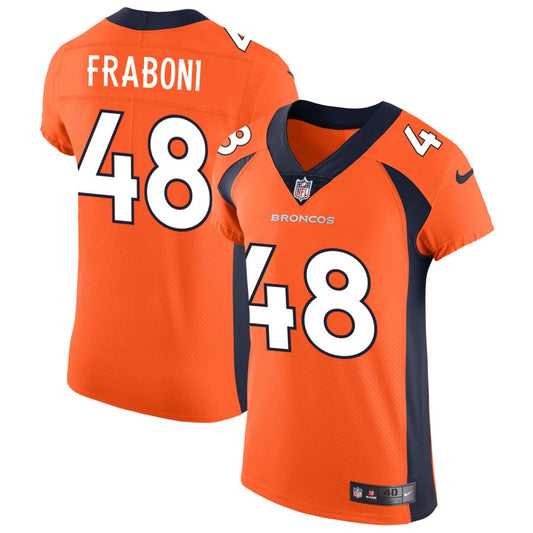 Mitchell Fraboni Denver Broncos Nike Vapor Untouchable Elite Jersey - Orange