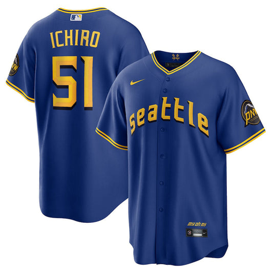 Men's Seattle Mariners Ichiro Suzuki 2023 City Connect Replica Jersey - Royal