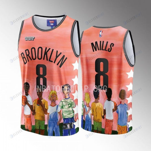 Patty Mills 8 Brooklyn Nets NBA & KidSuper Studios Unisex Hometown Jersey