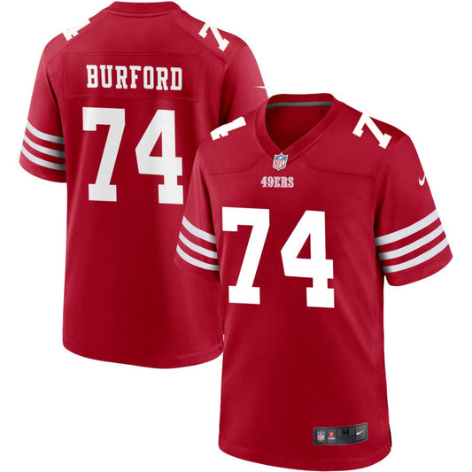 Spencer Burford San Francisco 49ers Nike Youth Game Jersey - Scarlet