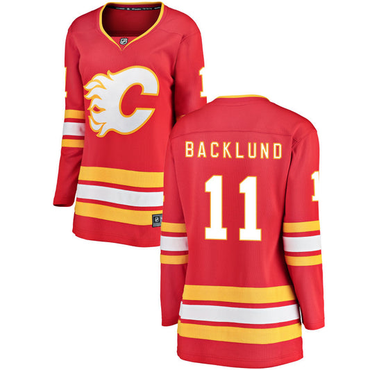 Mikael Backlund Calgary Flames Fanatics Branded Women's Home Breakaway Jersey - Red