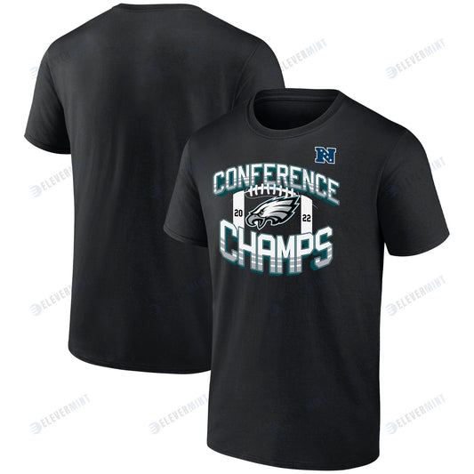 Philadelphia Eagles 2022 NFC Conference Champions Icon Bold T-shirt - Black