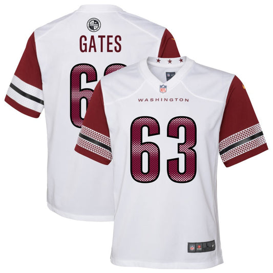 Nick Gates Washington Commanders Nike Youth Game Player Jersey - White