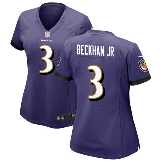 Odell Beckham Jr Baltimore Ravens Nike Women's Game Jersey - Purple