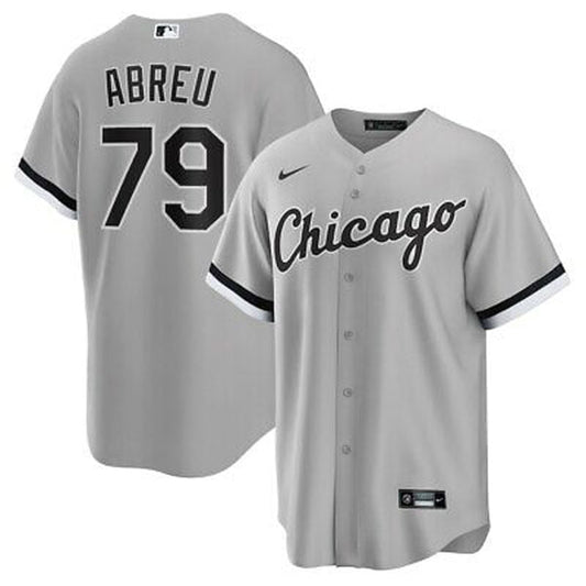 Youth Chicago White Sox Jose Abreu Cool Base Replica Jersey Grey