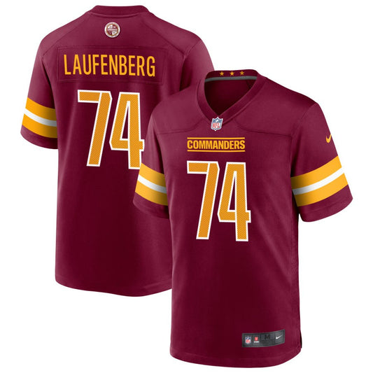 Nolan Laufenberg Washington Commanders Nike Game Player Jersey - Burgundy