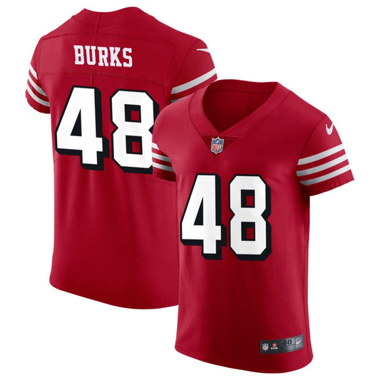 Oren Burks San Francisco 49ers Nike Alternate Vapor Elite Jersey - Scarlet