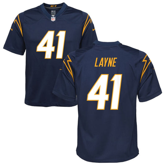 Raheem Layne Los Angeles Chargers Nike Youth Alternate Game Jersey - Navy