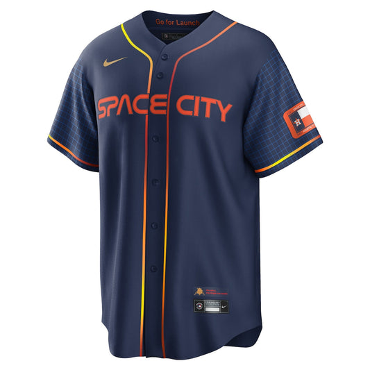 Men's Yordan Alvarez Nike Astros 2022 City Connect Replica Jersey - Navy