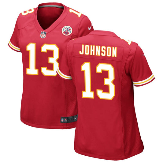 Nazeeh Johnson Kansas City Chiefs Nike Women's Game Jersey - Red