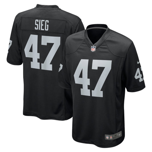 Trent Sieg Las Vegas Raiders Nike Game Jersey - Black