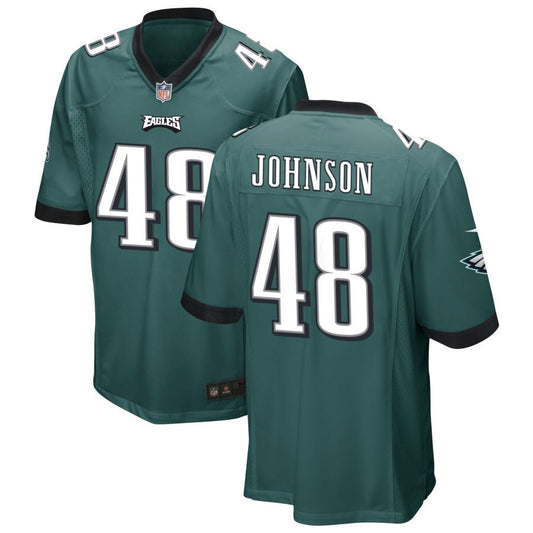 Patrick Johnson Philadelphia Eagles Nike Game Jersey - Midnight Green