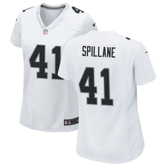 Robert Spillane Las Vegas Raiders Nike Women's Game Jersey - White