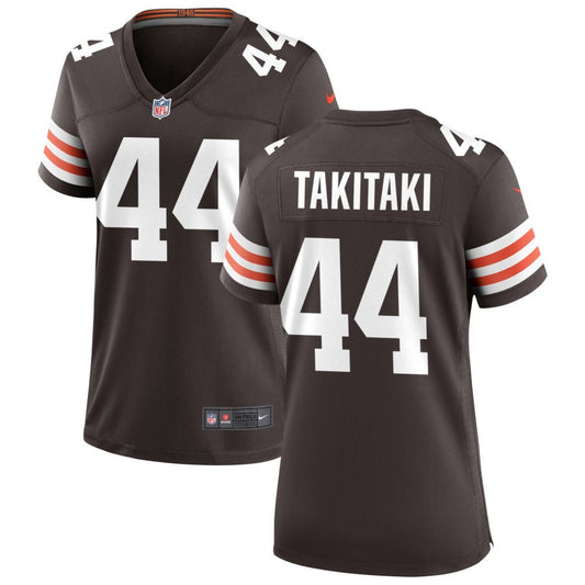 Sione Takitaki Nike Cleveland Browns Women's Game Jersey - Brown