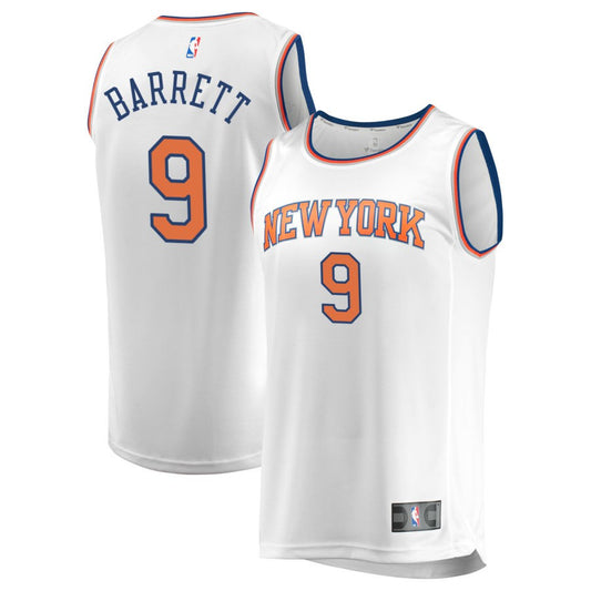 RJ Barrett  New York Knicks Fanatics Branded Youth Fast Break Replica Jersey - Association Edition - White