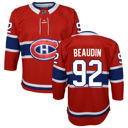 Nicolas Beaudin Montreal Canadiens Youth Home Premier Jersey - Red