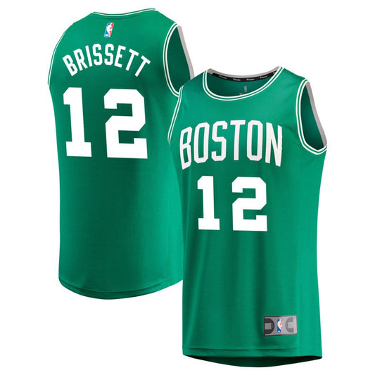 Oshae Brissett Boston Celtics Fanatics Branded Fast Break Replica Jersey Kelly Green - Icon Edition