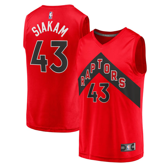 Pascal Siakam Toronto Raptors Fanatics Branded 2021/22 Fast Break Replica Jersey - Icon Edition - Red