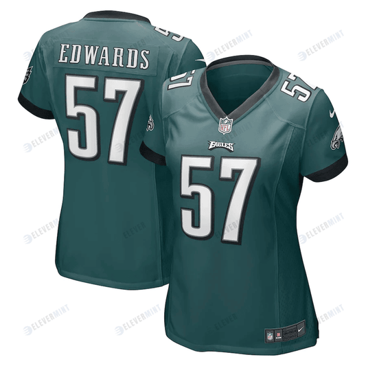 T.J. Edwards 57 Philadelphia Eagles Women's Game Jersey - Midnight Green