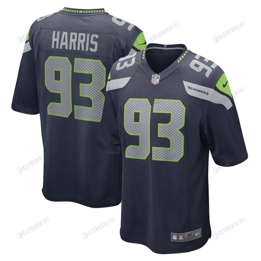 Shelby Harris Seattle Seahawks Game Player Jersey - College Navy