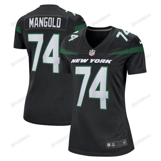 Nick Mangold 74 New York Jets Women Retired Jersey - Black