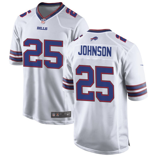 Ty Johnson Buffalo Bills Nike Game Jersey - White