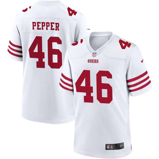 Taybor Pepper San Francisco 49ers Nike Game Player Jersey - White