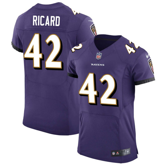 Patrick Ricard Baltimore Ravens Nike Speed Machine Elite Jersey - Purple