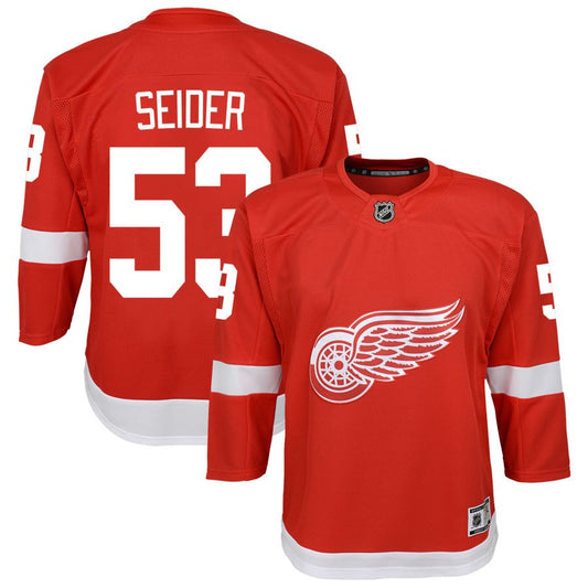 Moritz Seider Detroit Red Wings Youth Home Premier Jersey - Red