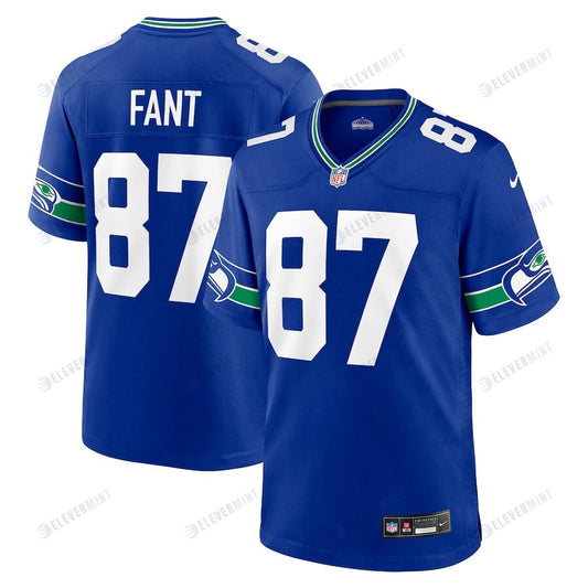 Noah Fant 87 Seattle Seahawks Men Throwback Game Jersey - Royal