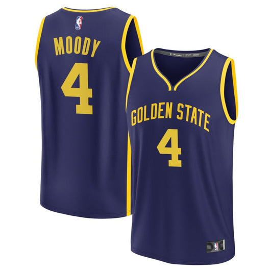 Moses Moody Golden State Warriors Fanatics Branded 2022/23 Fast Break Replica Jersey - Statement Edition - Navy