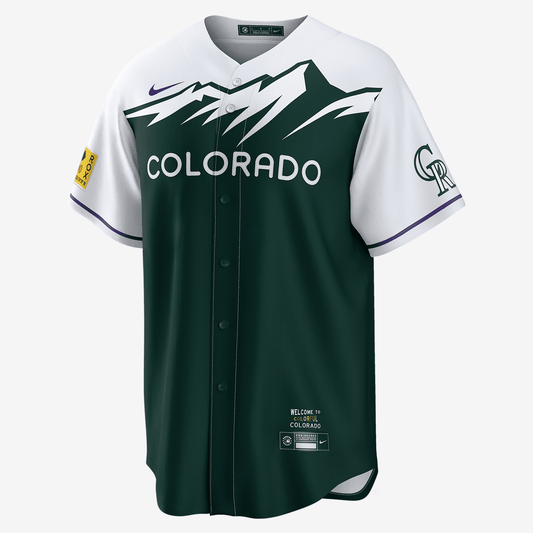 MLB Colorado Rockies City Connect Men's Replica Baseball Jersey - Green/Green