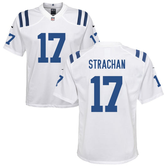 Mike Strachan Nike Indianapolis Colts Youth Game Jersey - White