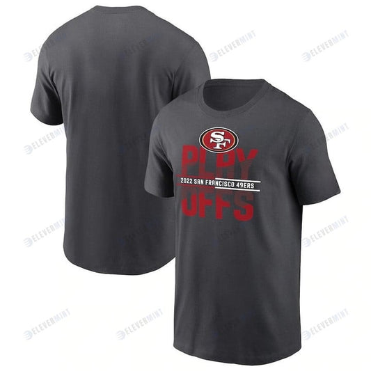 San Francisco 49ers 2022 NFL Playoffs Iconic T-Shirt - Anthracite