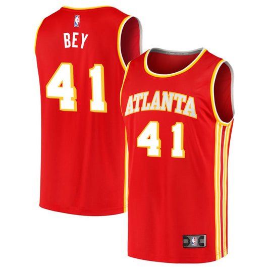 Saddiq Bey Atlanta Hawks Fanatics Branded 2020 Fast Break Replica Jersey - Icon Edition - Red