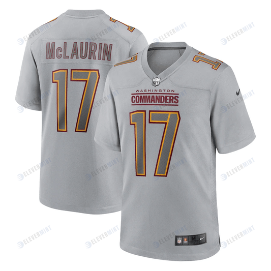 Terry McLaurin 17 Washington Commanders Men Atmosphere Fashion Game Jersey - Gray