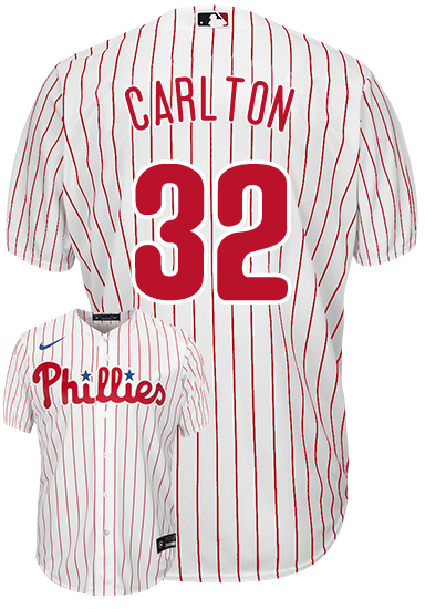 Steve Carlton Youth Jersey - Philadelphia Phillies Replica Kids Home Jersey