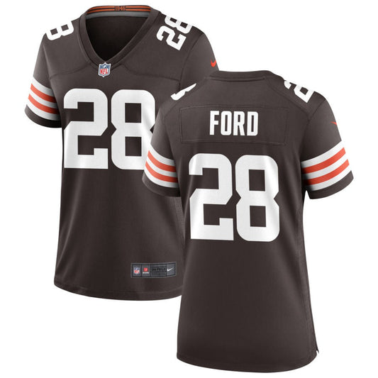 Mike Ford Nike Cleveland Browns Women's Game Jersey - Brown