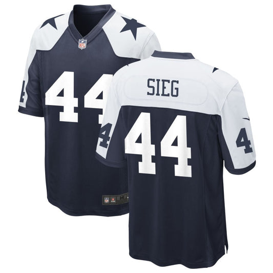 Trent Sieg Dallas Cowboys Nike Alternate Game Jersey - Navy