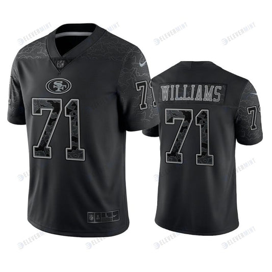 Trent Williams 71 San Francisco 49ers Black Reflective Limited Jersey - Men