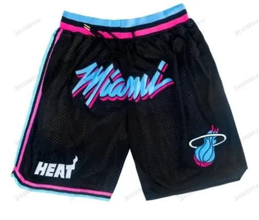 Miami Heat NBA Retro Shorts - Black