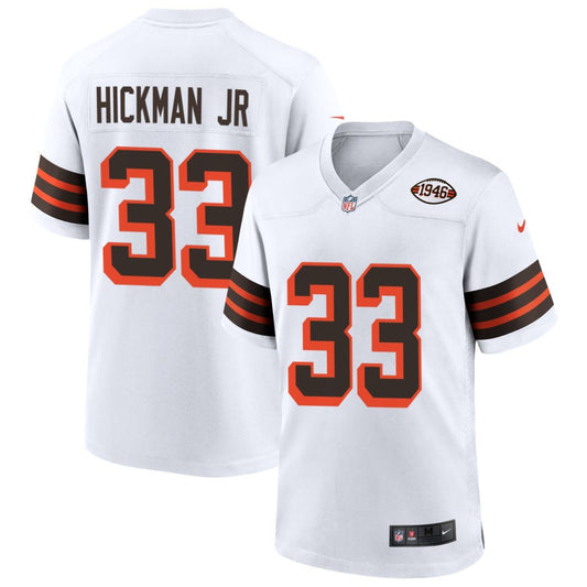 Ronnie Hickman Jr Cleveland Browns Nike 1946 Collection Alternate Jersey - White