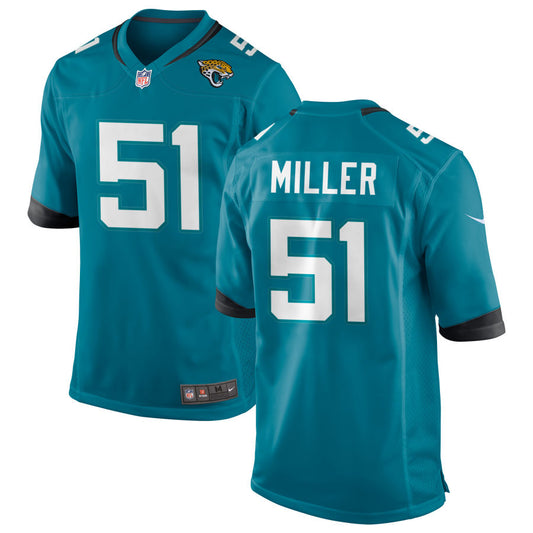 Ventrell Miller Jacksonville Jaguars Nike Alternate Game Jersey - Teal