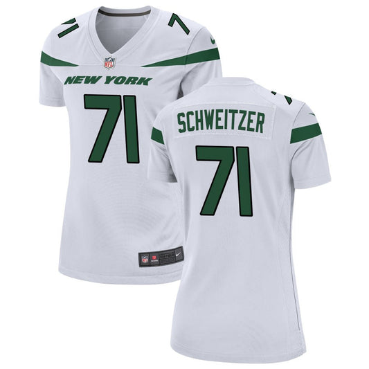 Wes Schweitzer New York Jets Nike Women's Game Jersey - White