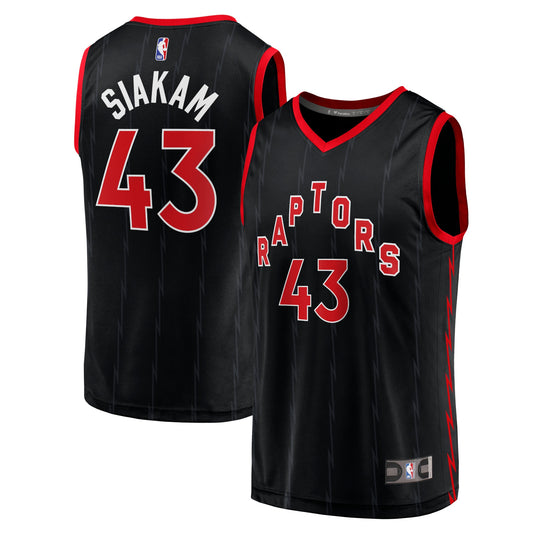 Pascal Siakam Toronto Raptors Fanatics Branded 2020/21 Fast Break Replica Jersey Black - Statement Edition