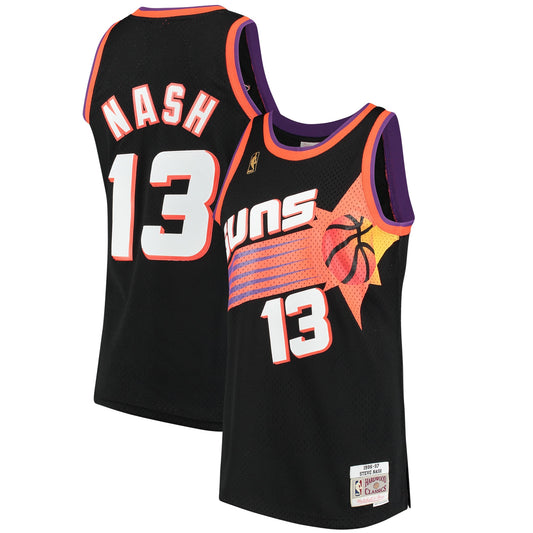 Steve Nash Phoenix Suns Mitchell & Ness Hardwood Classics Swingman Jersey - Black