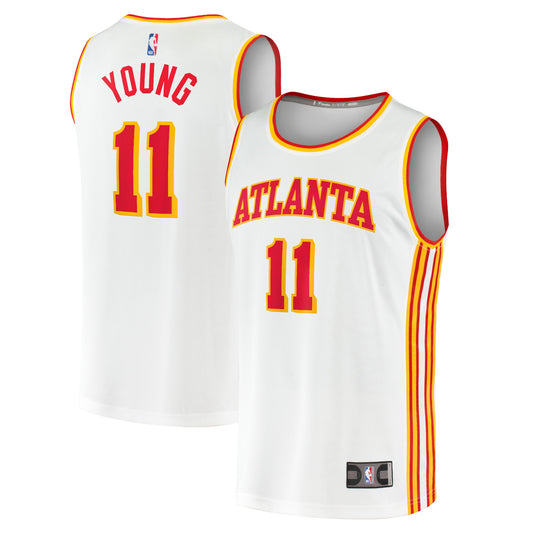 Trae Young Atlanta Hawks Fanatics Branded 2020/21 Fast Break Player Jersey - Association Edition - White